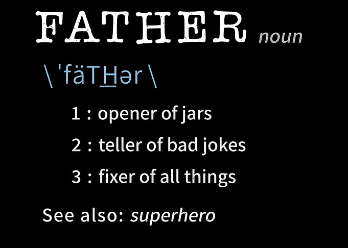 Father Dad Dictionary