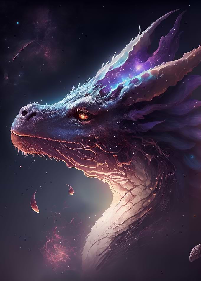 Pink Space Dragon