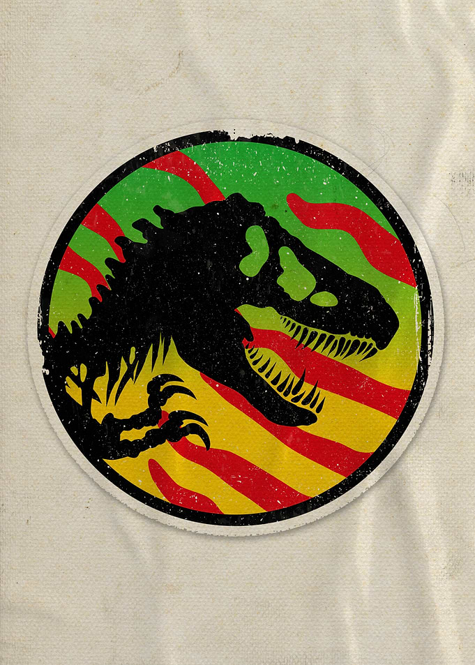 Jurassic Striped Logo