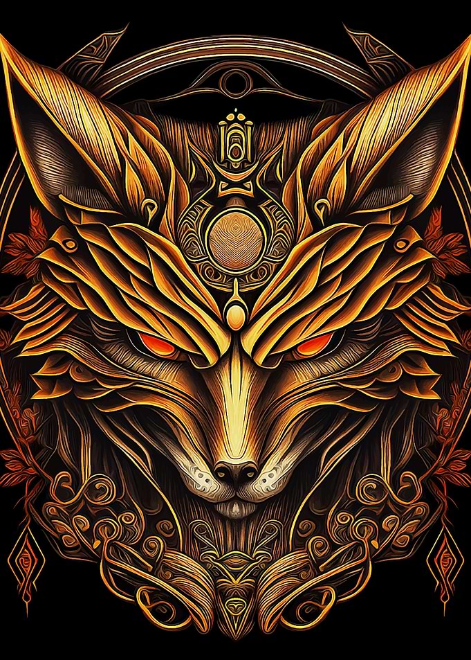 Japan Fox in Japanese art