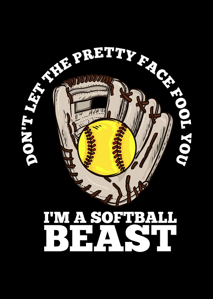 Softball Girl Softball Pla