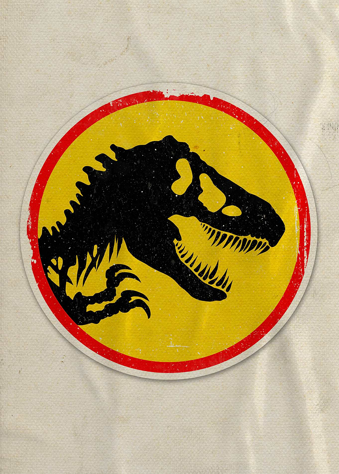 Jurassic Red Yellow Logo