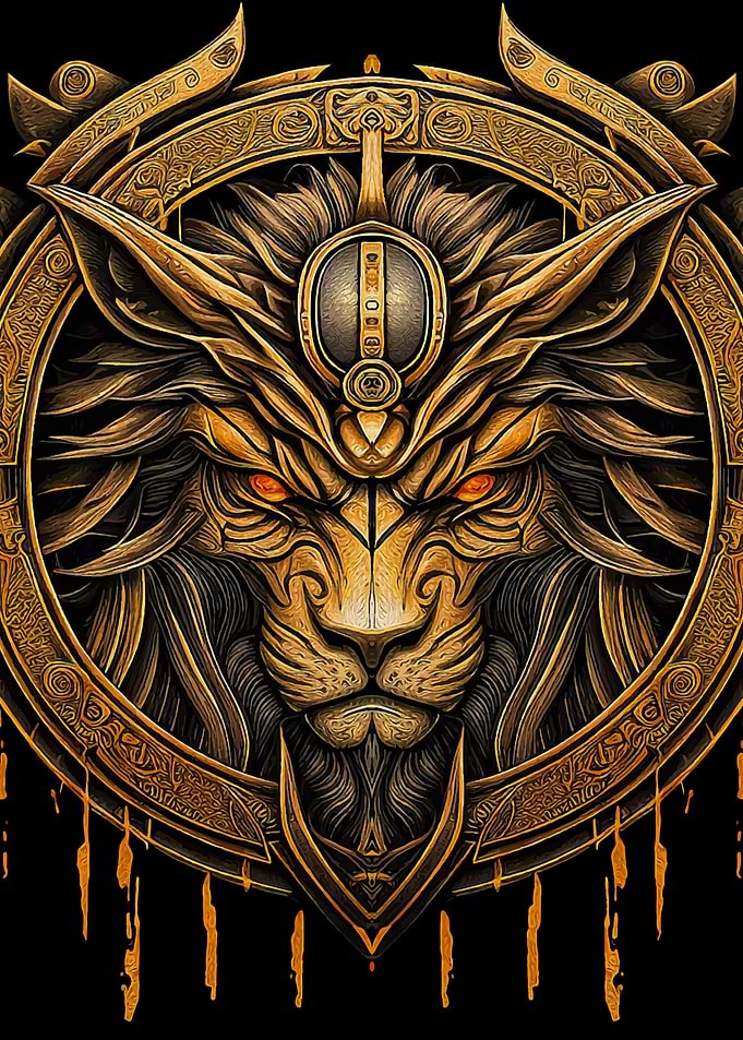 Lion in Japanese art 1