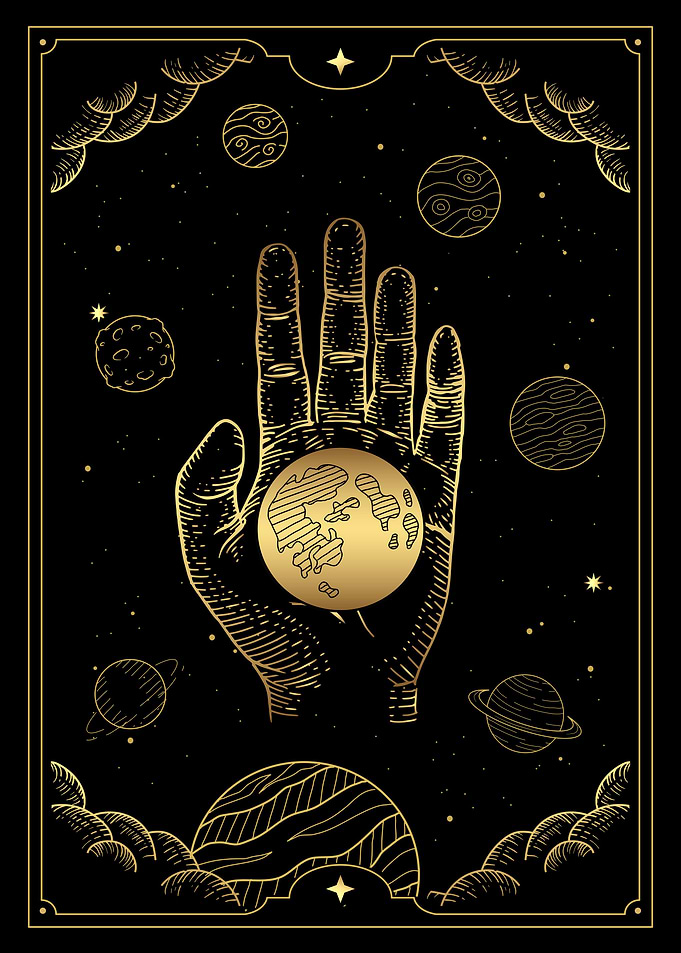 Tarot great hand Earth
