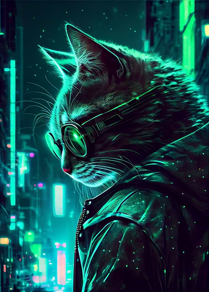 Cyberpunk Cat