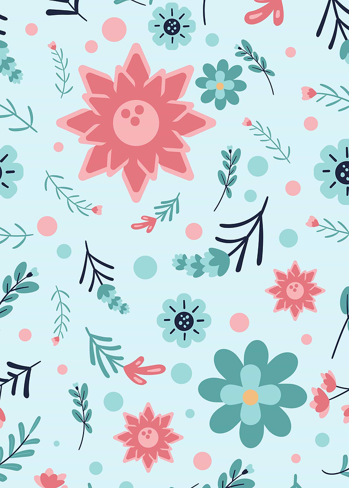 simple cute flower pattern
