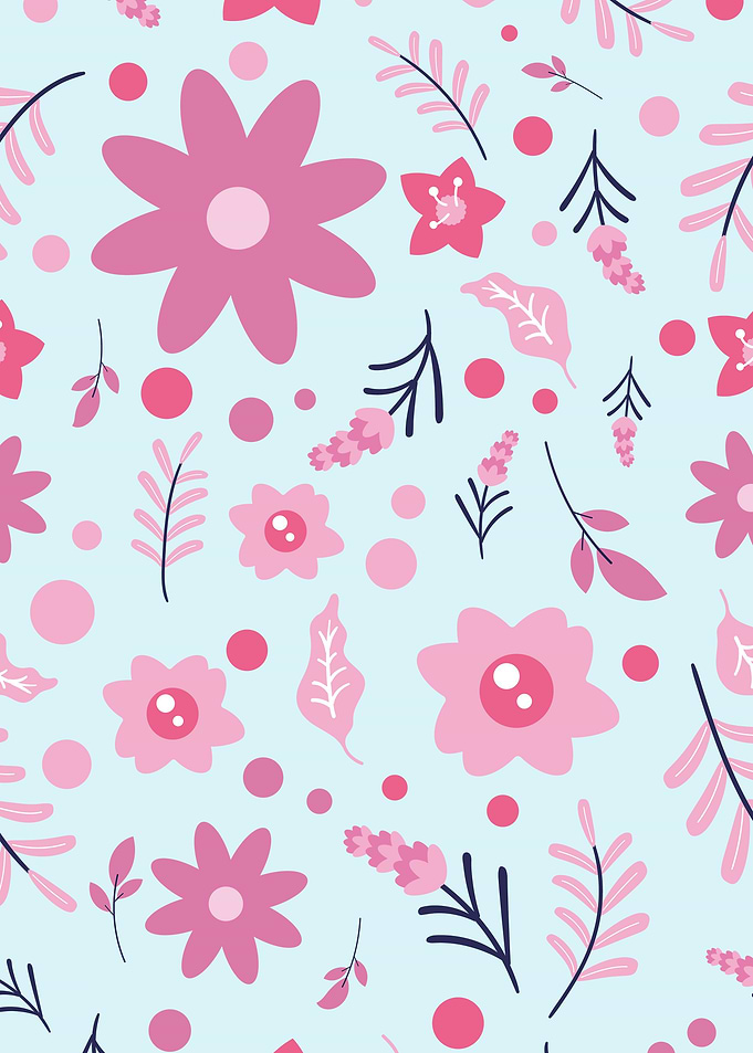 simple cute flower pattern