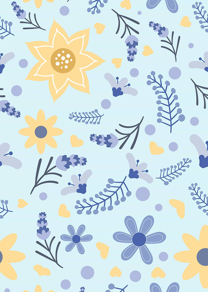 simple cute flower pattern