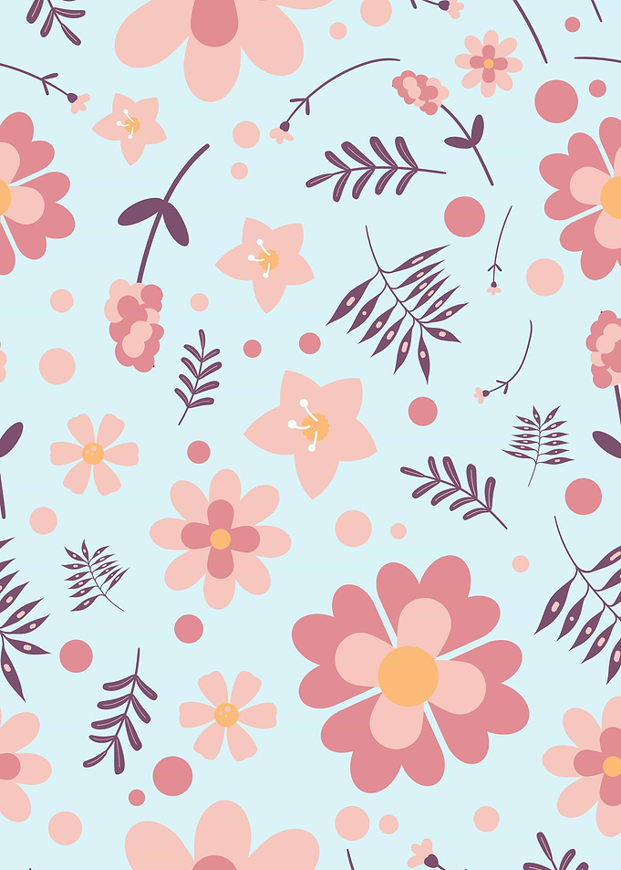 simple cute flower pattern