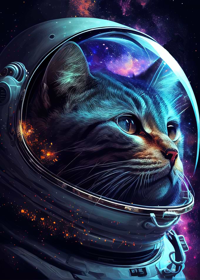 Astronaut Space Cat