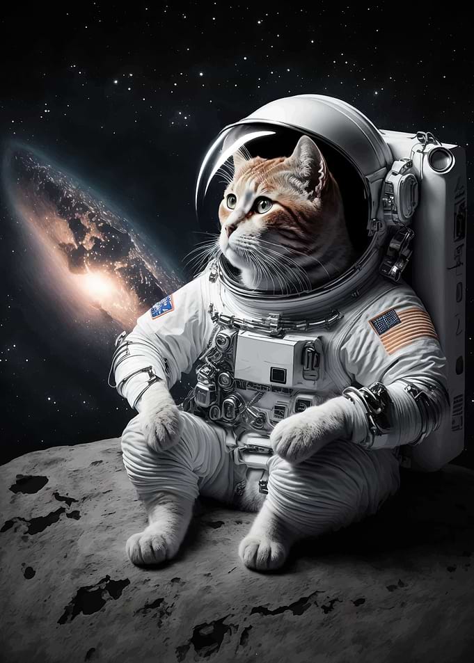 Space Cat Astronaut