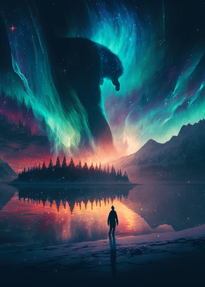 Frozen Galactic Glow