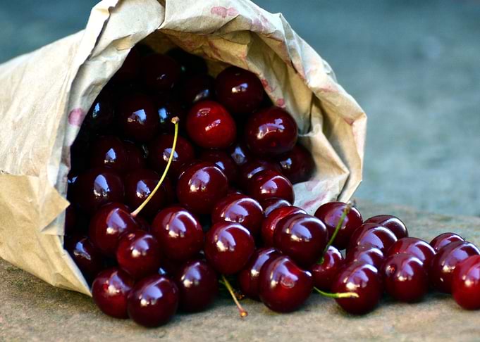 red cherries