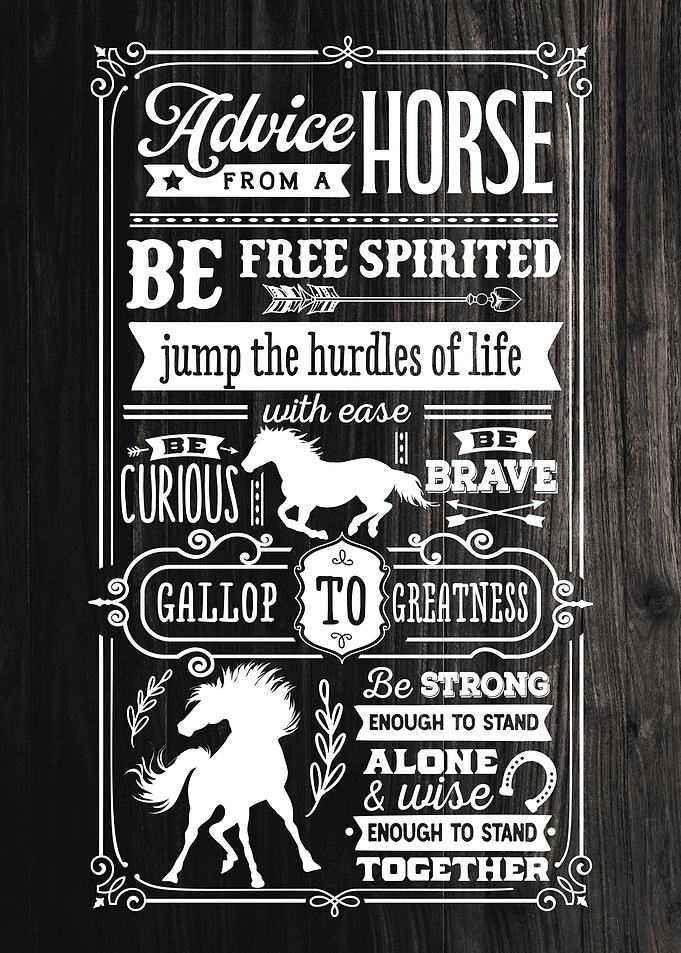 Farmhouse Rules Horse