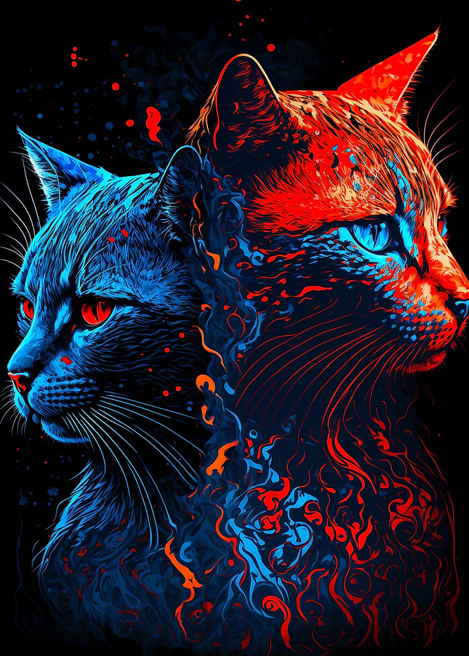 Cats oposite