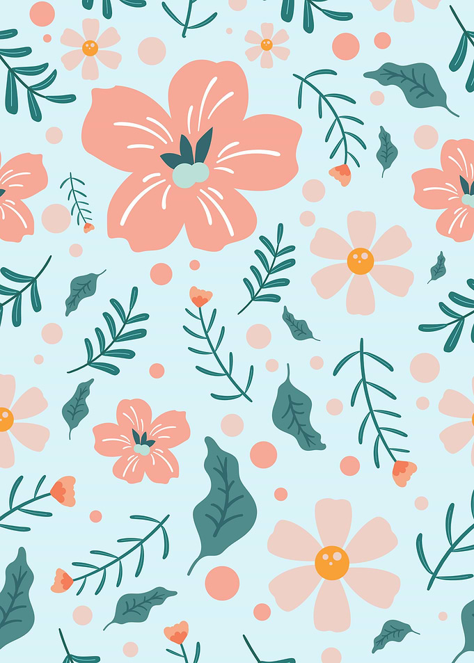 simple cute flower pattern