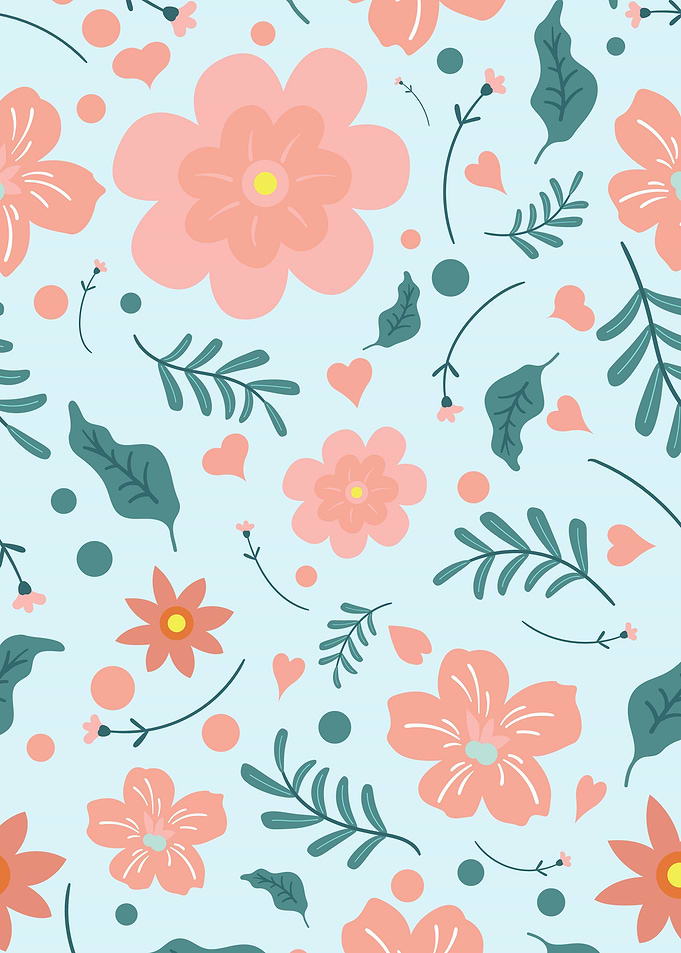 simple cute flower pattern