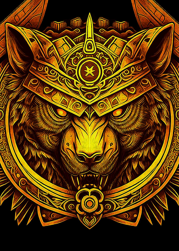 Bear King in Japanese art