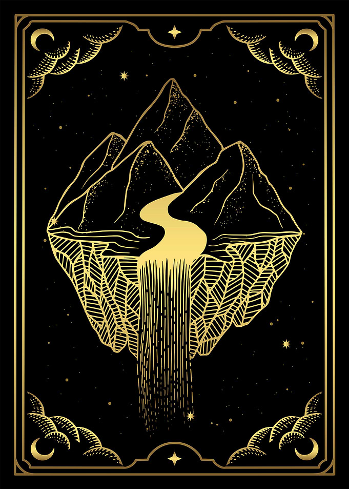 Tarot flying mountains
