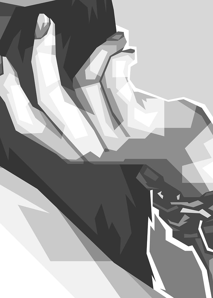 Female Finger Grayscale