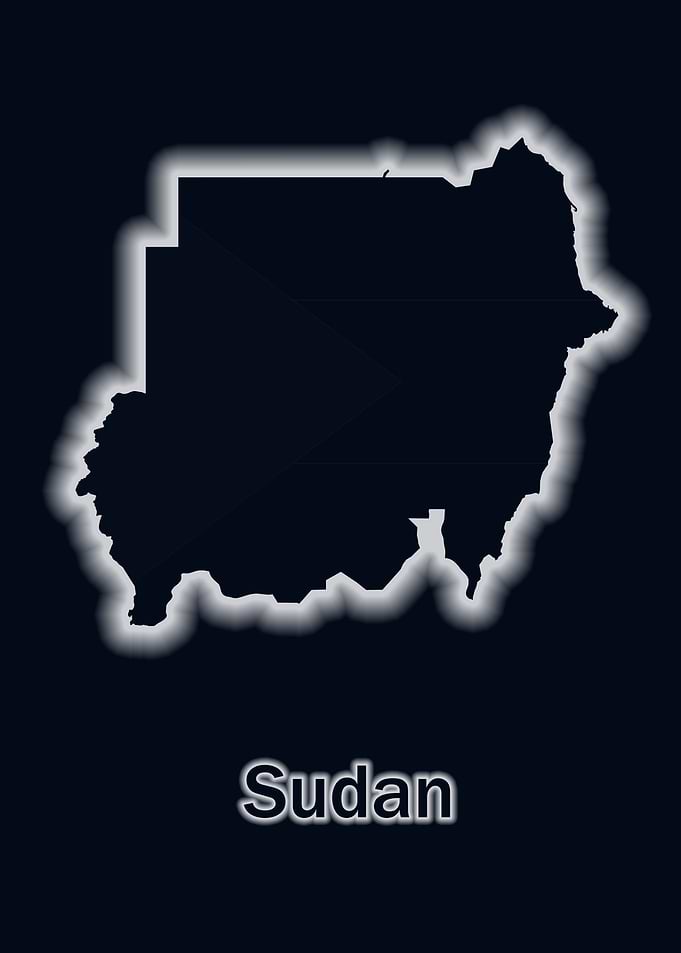 Sudan map glow