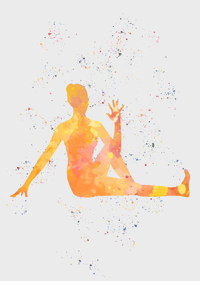 Women Yoga Painting