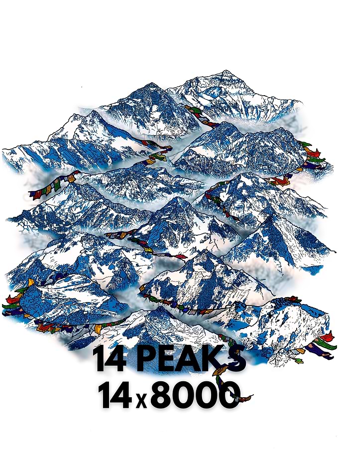 Fourteen peaks
