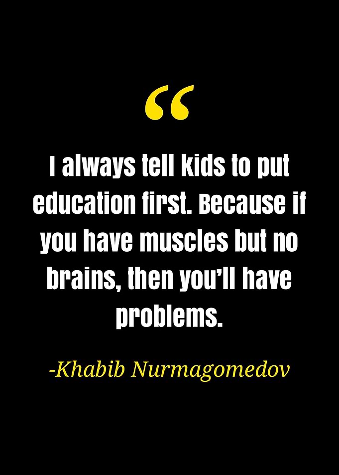 Khabib Nurmagedov quote