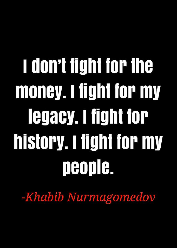 Khabib Nurmagedov quote