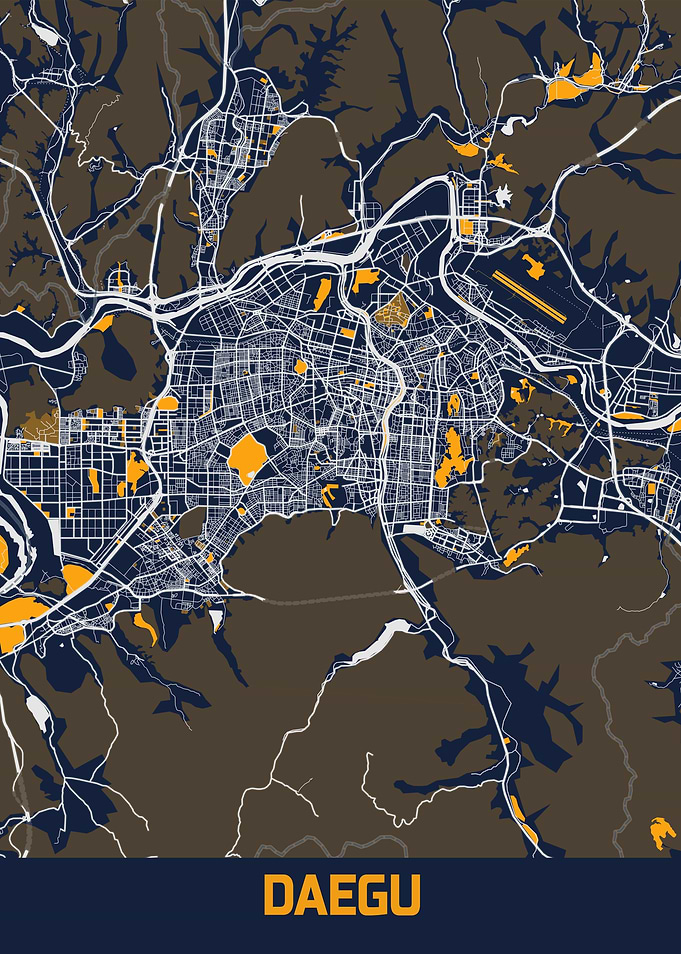 Daegu City Map
