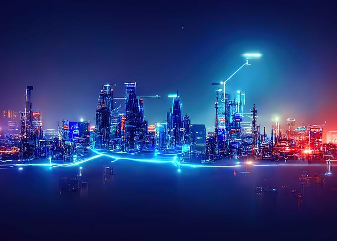Futuristic Neon City