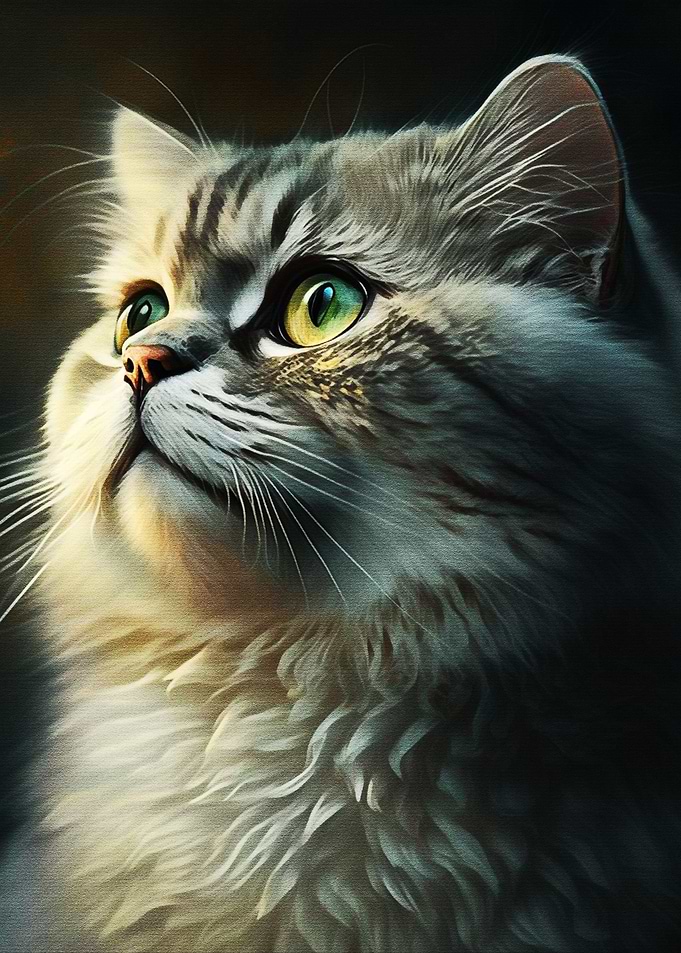 Portrait White Cat