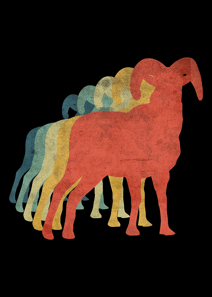 Goat4 Retro Vintage Color