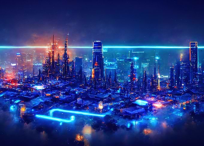 Futuristic Neon City