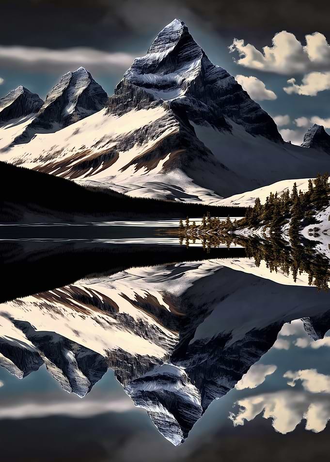 Winter Mountain hiking