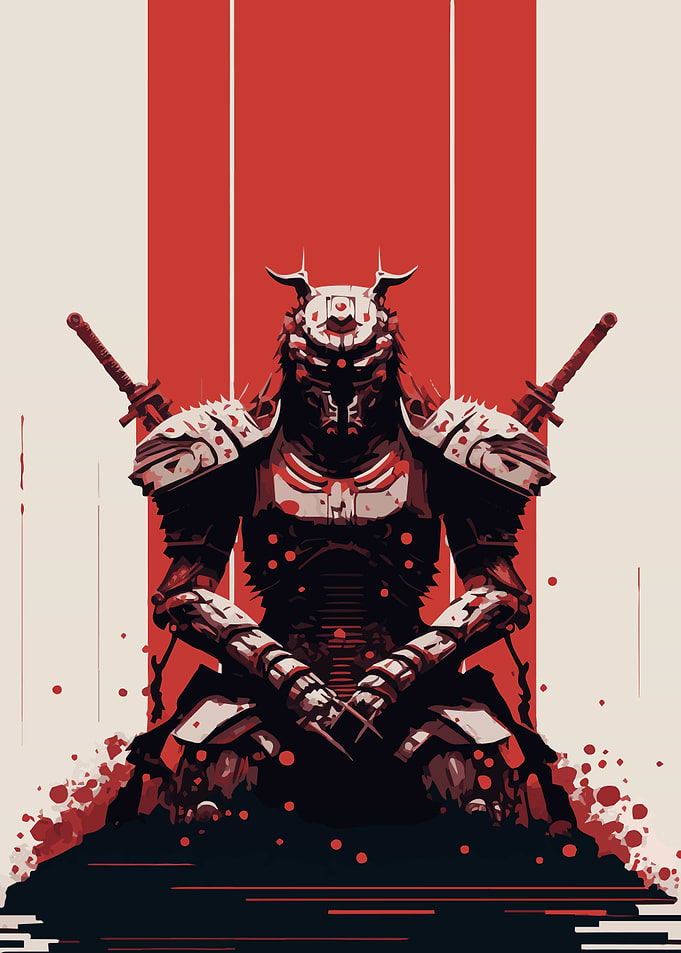 Resting Cyber Samurai