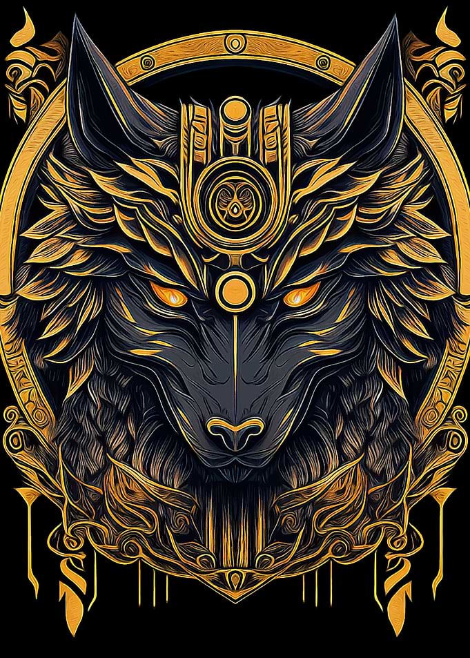Wolf in Japanese art 1