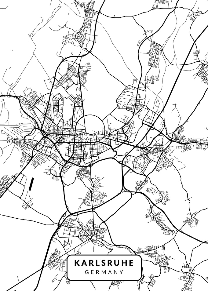 Karlsruhe Germany City Map