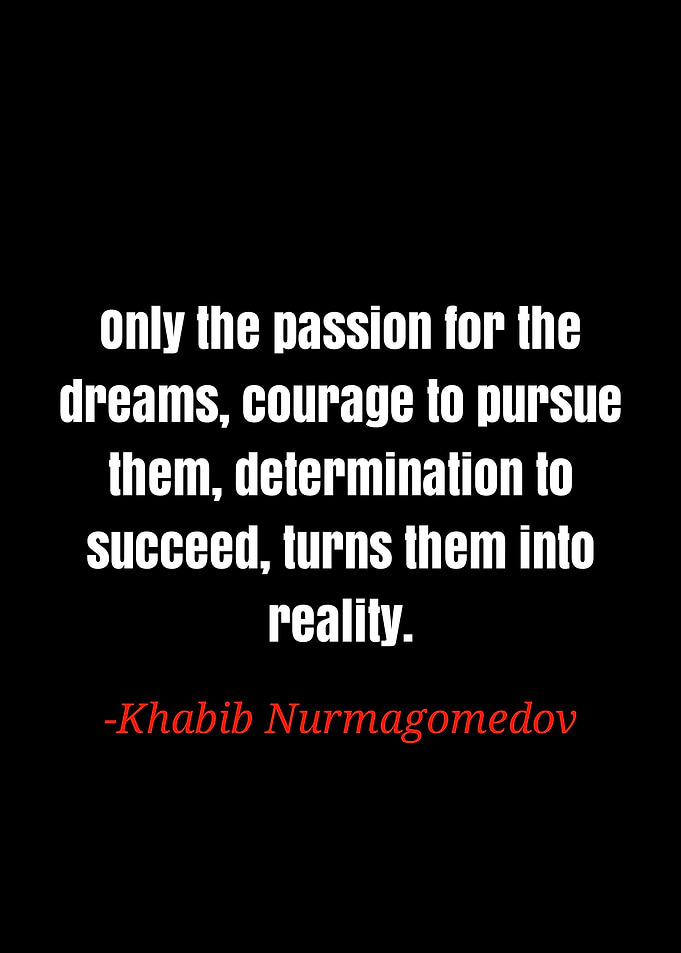 Khabib Nurmagedov quote