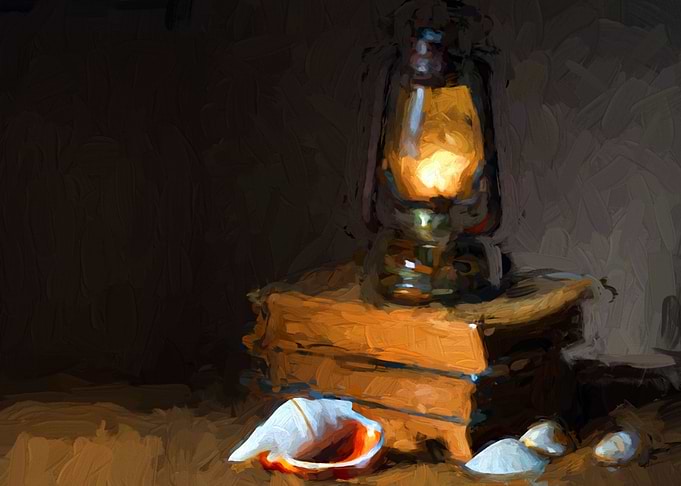 Oil Still life with Seashe
