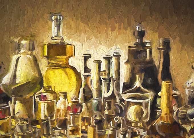 Oil Glasses Still life
