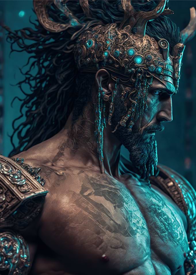 Cyberpunk Poseidon
