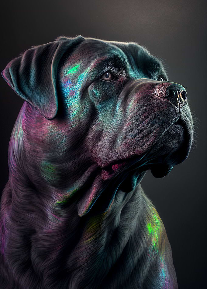 Cane Corso Dog Colorful