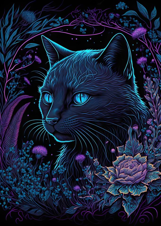 Black Light Cat 32
