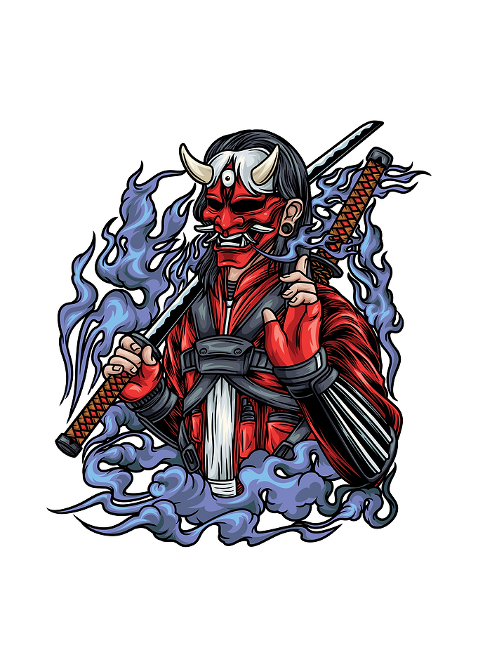 Hannya With Katana