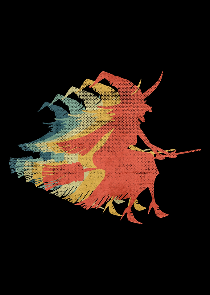 Halloween Witch Flying