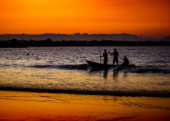 sunset at the beach