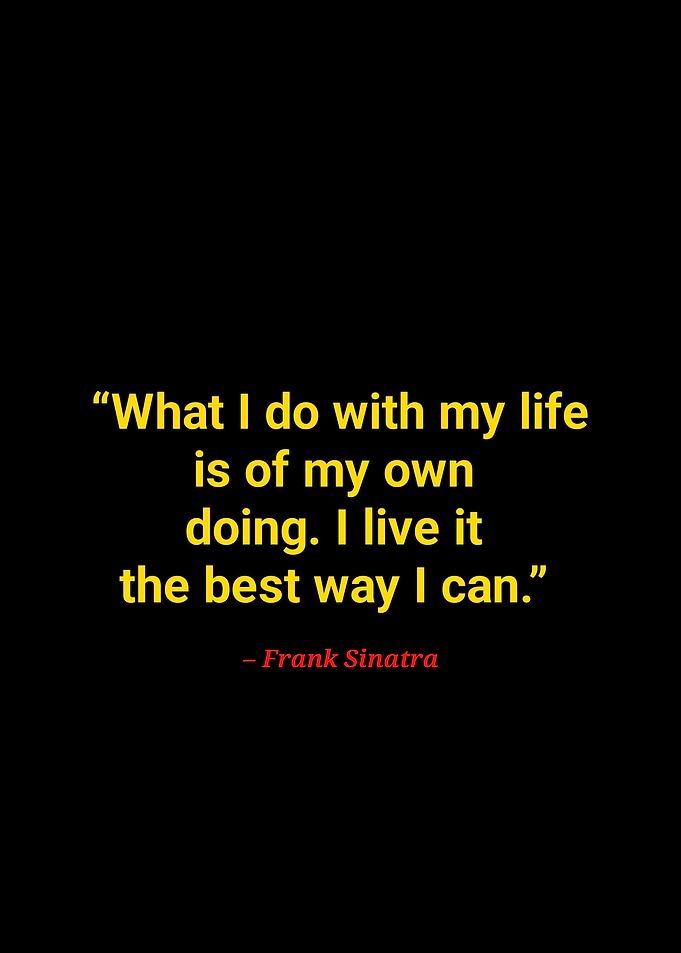 Frank Sinatra quotes