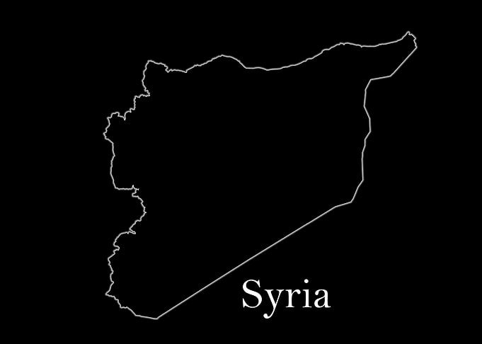 Syria glow map