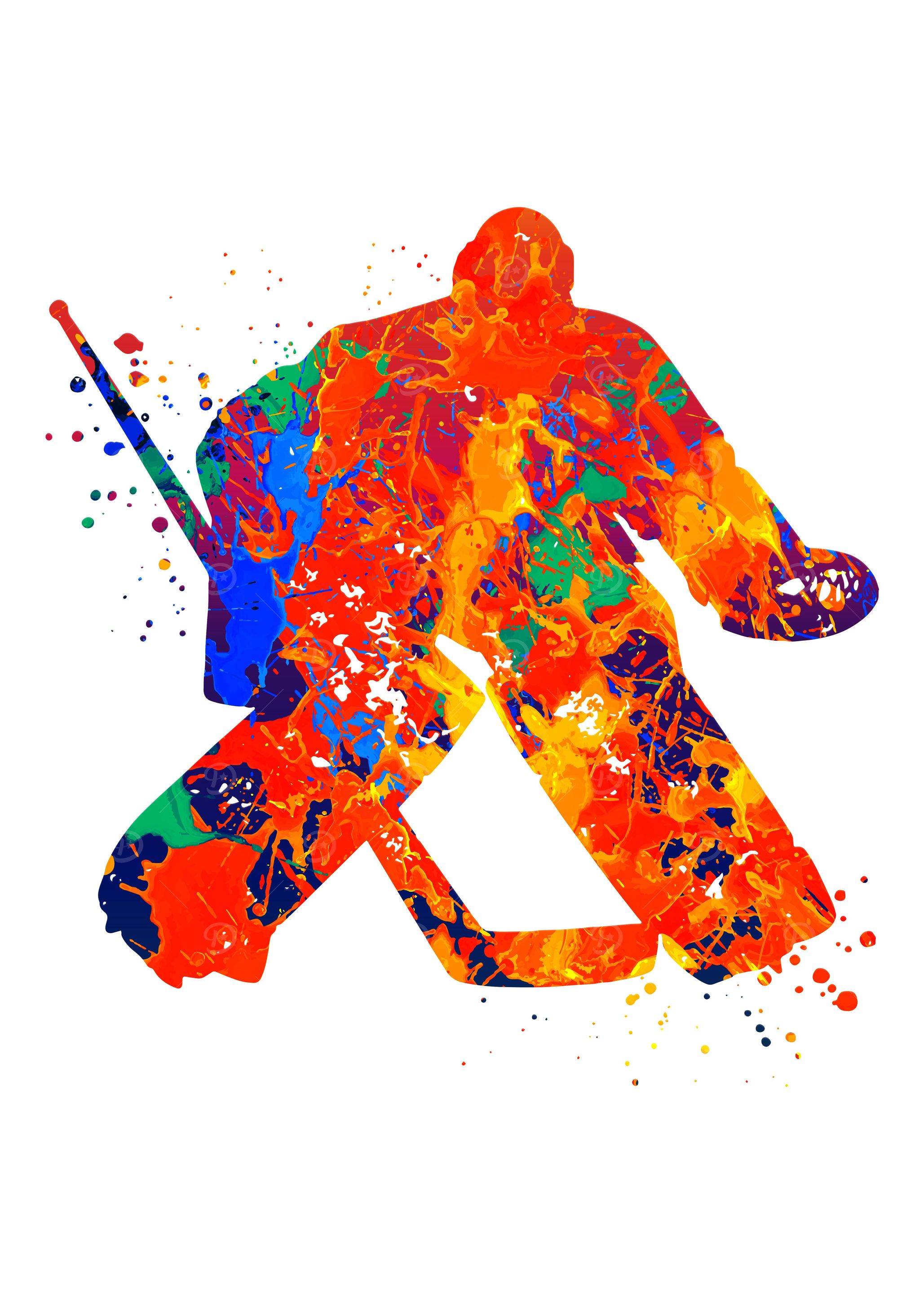 Ice Hockey Goalie Male